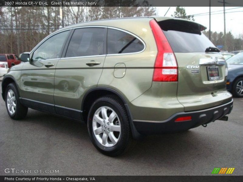 Green Tea Metallic / Ivory 2007 Honda CR-V EX-L