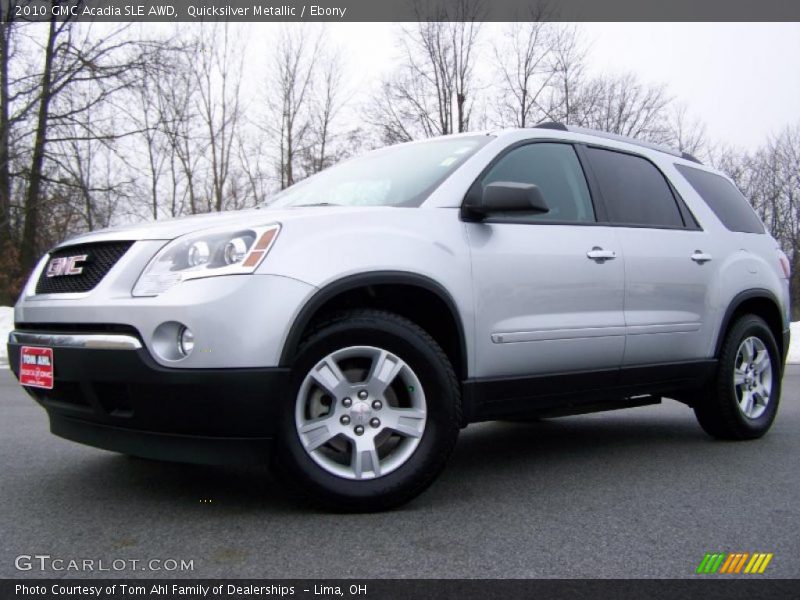 Quicksilver Metallic / Ebony 2010 GMC Acadia SLE AWD