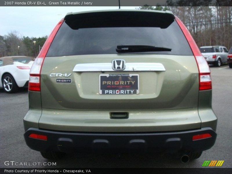 Green Tea Metallic / Ivory 2007 Honda CR-V EX-L