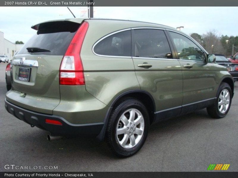 Green Tea Metallic / Ivory 2007 Honda CR-V EX-L