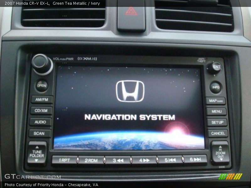 Green Tea Metallic / Ivory 2007 Honda CR-V EX-L