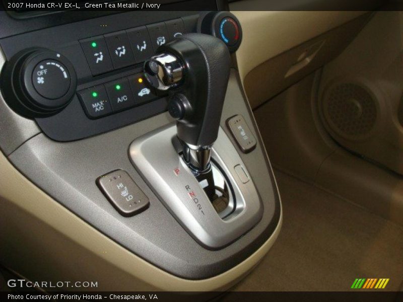 Green Tea Metallic / Ivory 2007 Honda CR-V EX-L