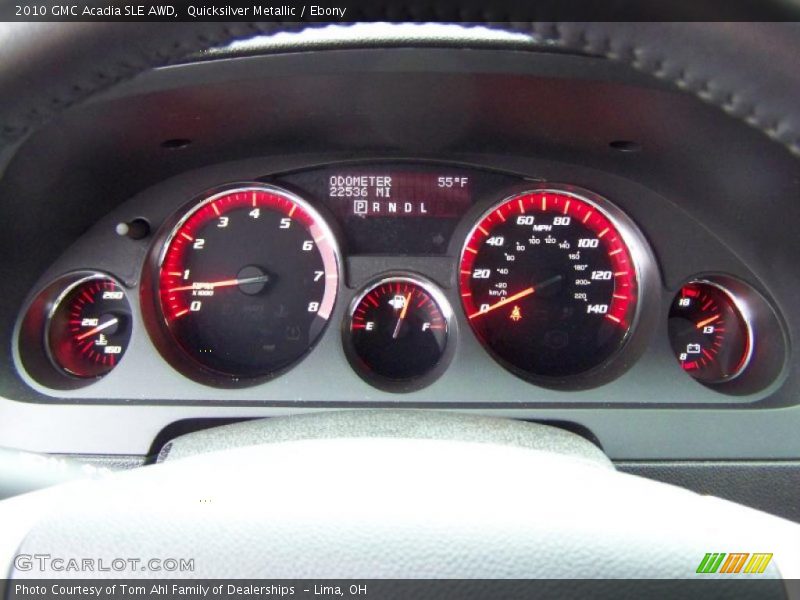 Quicksilver Metallic / Ebony 2010 GMC Acadia SLE AWD