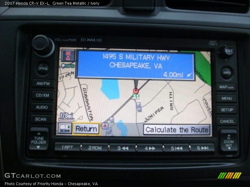 Green Tea Metallic / Ivory 2007 Honda CR-V EX-L