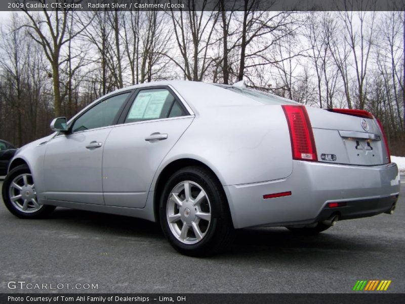 Radiant Silver / Cashmere/Cocoa 2009 Cadillac CTS Sedan