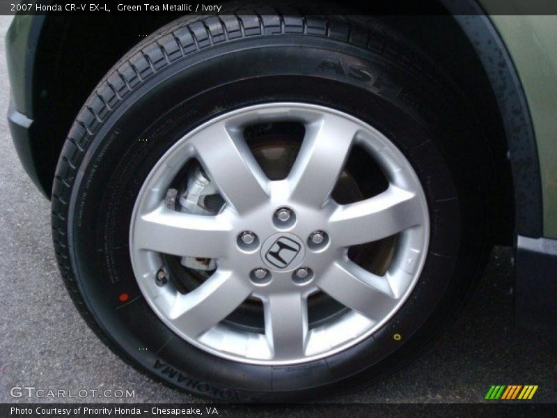 Green Tea Metallic / Ivory 2007 Honda CR-V EX-L