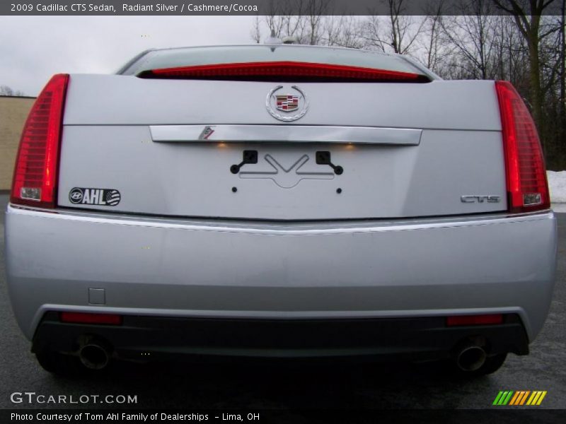 Radiant Silver / Cashmere/Cocoa 2009 Cadillac CTS Sedan