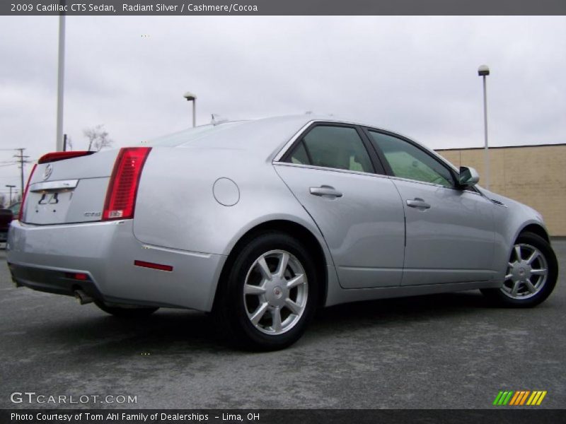 Radiant Silver / Cashmere/Cocoa 2009 Cadillac CTS Sedan