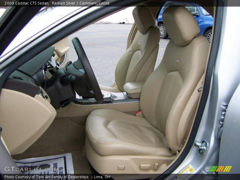 Radiant Silver / Cashmere/Cocoa 2009 Cadillac CTS Sedan