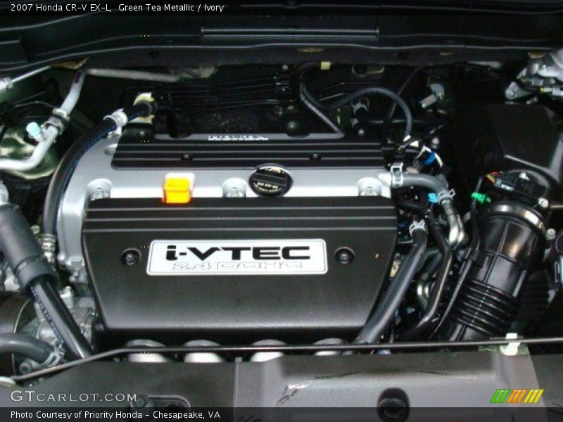 Green Tea Metallic / Ivory 2007 Honda CR-V EX-L