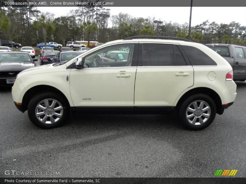 Creme Brulee Metallic / Light Camel 2008 Lincoln MKX AWD