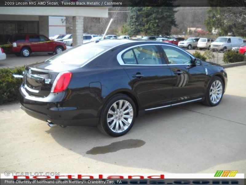 Tuxedo Black Metallic / Cashmere 2009 Lincoln MKS AWD Sedan