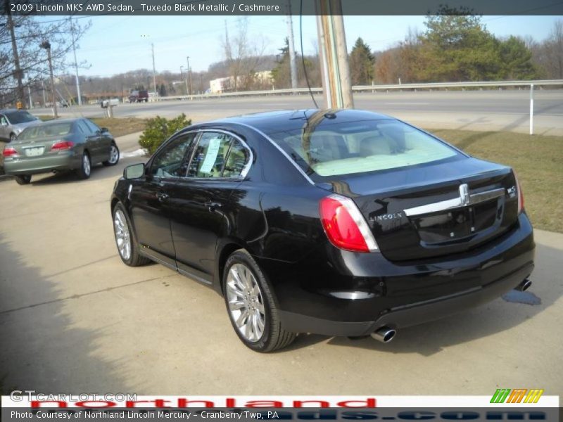Tuxedo Black Metallic / Cashmere 2009 Lincoln MKS AWD Sedan