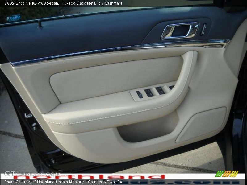 Tuxedo Black Metallic / Cashmere 2009 Lincoln MKS AWD Sedan