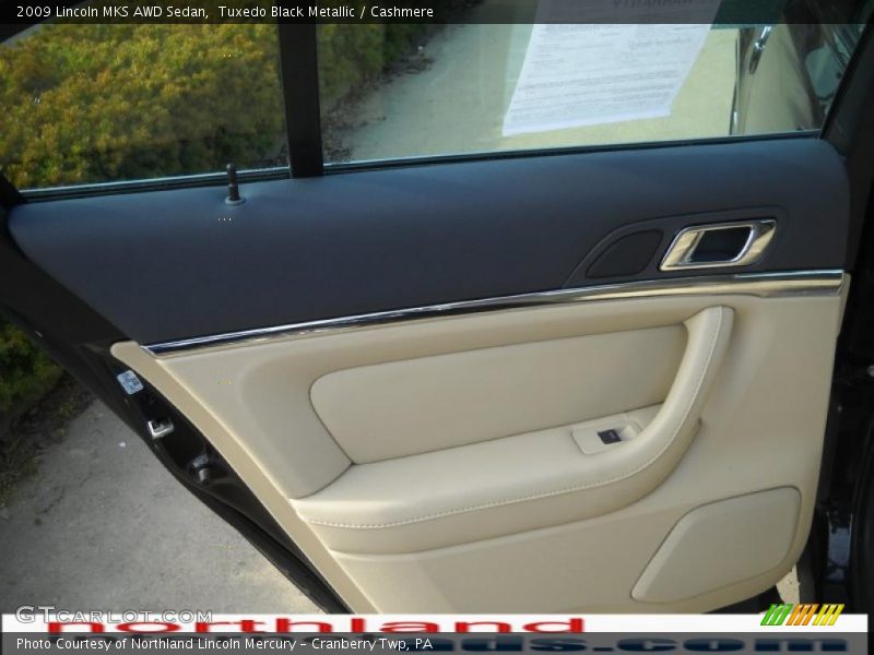 Tuxedo Black Metallic / Cashmere 2009 Lincoln MKS AWD Sedan