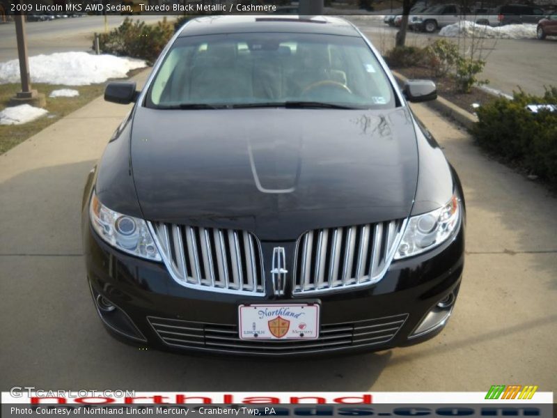 Tuxedo Black Metallic / Cashmere 2009 Lincoln MKS AWD Sedan