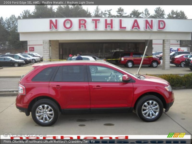 Redfire Metallic / Medium Light Stone 2009 Ford Edge SEL AWD