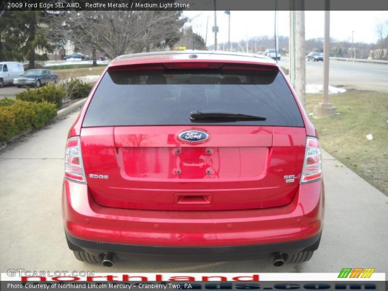 Redfire Metallic / Medium Light Stone 2009 Ford Edge SEL AWD