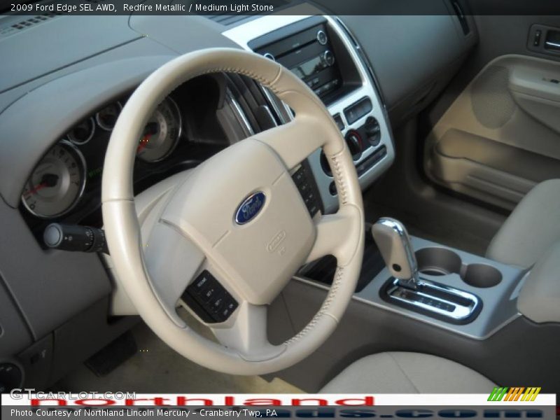 Redfire Metallic / Medium Light Stone 2009 Ford Edge SEL AWD