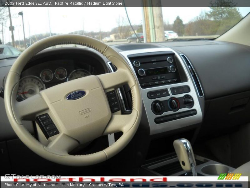 Redfire Metallic / Medium Light Stone 2009 Ford Edge SEL AWD