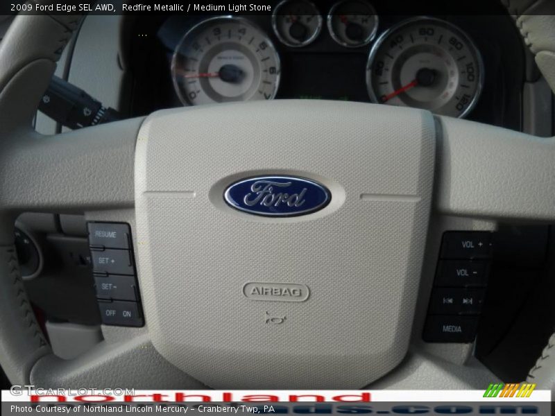 Redfire Metallic / Medium Light Stone 2009 Ford Edge SEL AWD