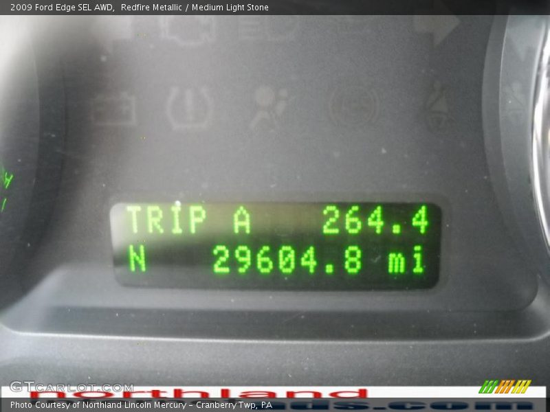 Redfire Metallic / Medium Light Stone 2009 Ford Edge SEL AWD