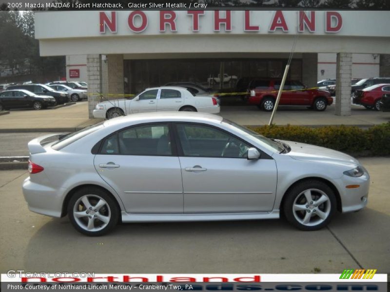 Glacier Silver Metallic / Gray 2005 Mazda MAZDA6 i Sport Hatchback