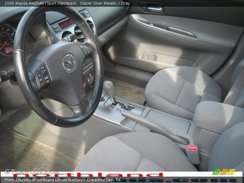 Glacier Silver Metallic / Gray 2005 Mazda MAZDA6 i Sport Hatchback