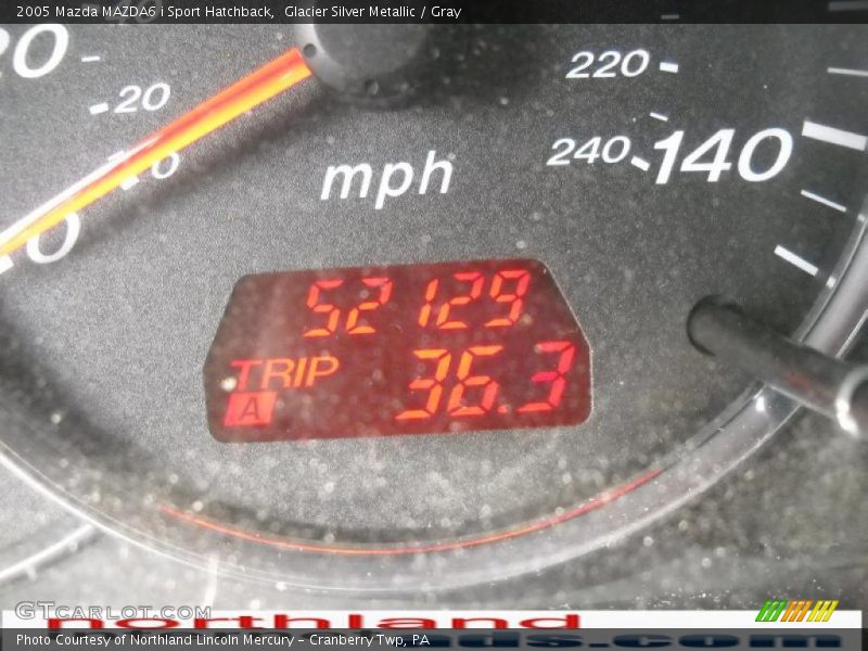 Glacier Silver Metallic / Gray 2005 Mazda MAZDA6 i Sport Hatchback