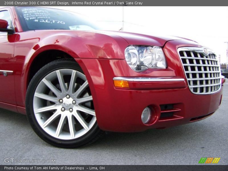 Inferno Red Crystal Pearl / Dark Slate Gray 2008 Chrysler 300 C HEMI SRT Design