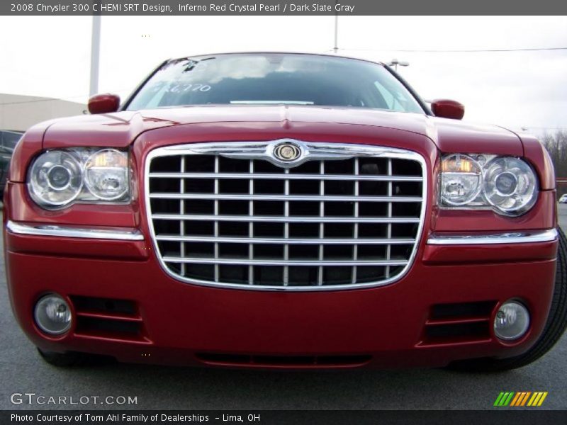 Inferno Red Crystal Pearl / Dark Slate Gray 2008 Chrysler 300 C HEMI SRT Design