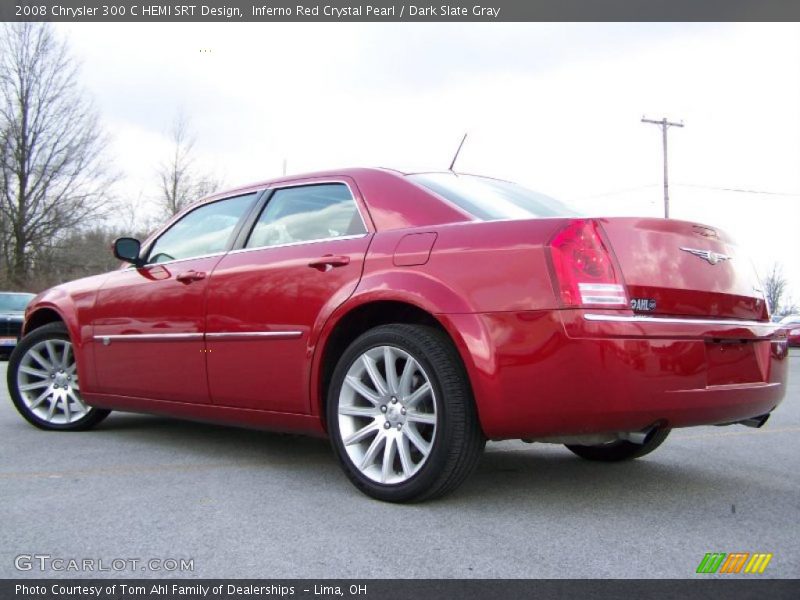 Inferno Red Crystal Pearl / Dark Slate Gray 2008 Chrysler 300 C HEMI SRT Design