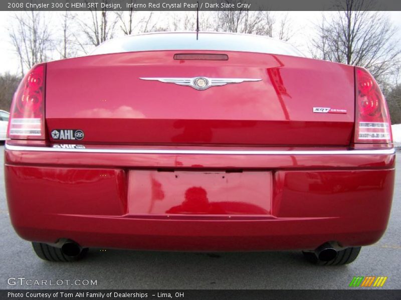 Inferno Red Crystal Pearl / Dark Slate Gray 2008 Chrysler 300 C HEMI SRT Design