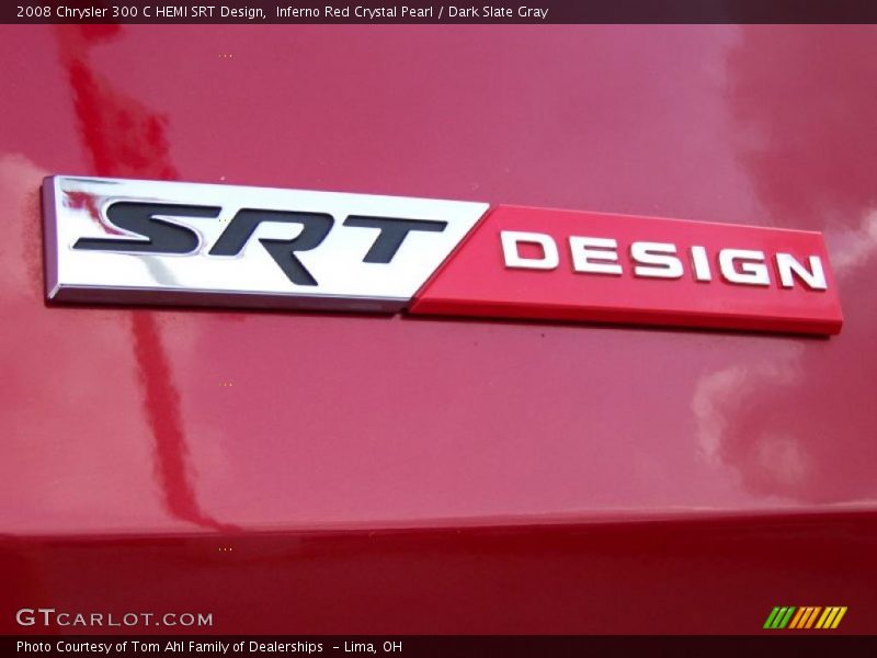 Inferno Red Crystal Pearl / Dark Slate Gray 2008 Chrysler 300 C HEMI SRT Design