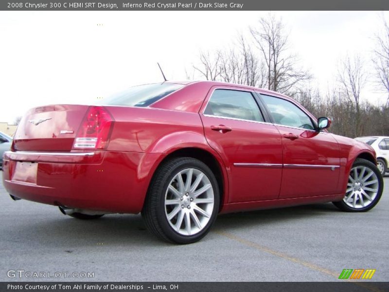 Inferno Red Crystal Pearl / Dark Slate Gray 2008 Chrysler 300 C HEMI SRT Design
