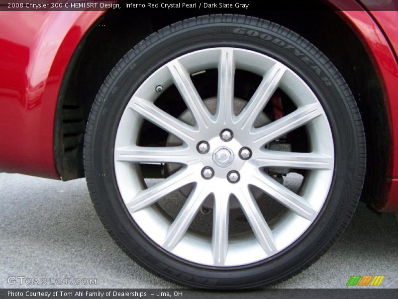 Inferno Red Crystal Pearl / Dark Slate Gray 2008 Chrysler 300 C HEMI SRT Design