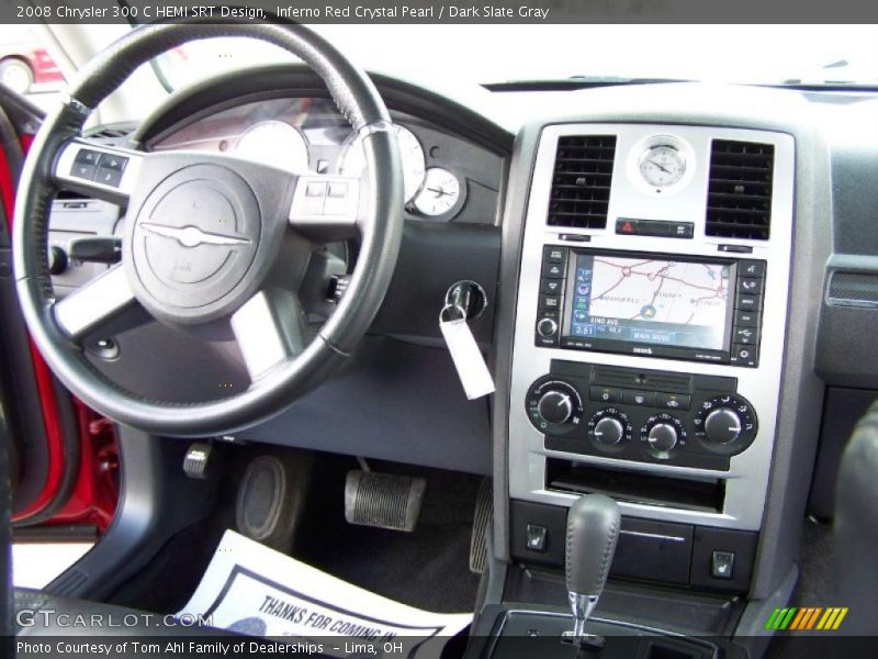 Inferno Red Crystal Pearl / Dark Slate Gray 2008 Chrysler 300 C HEMI SRT Design