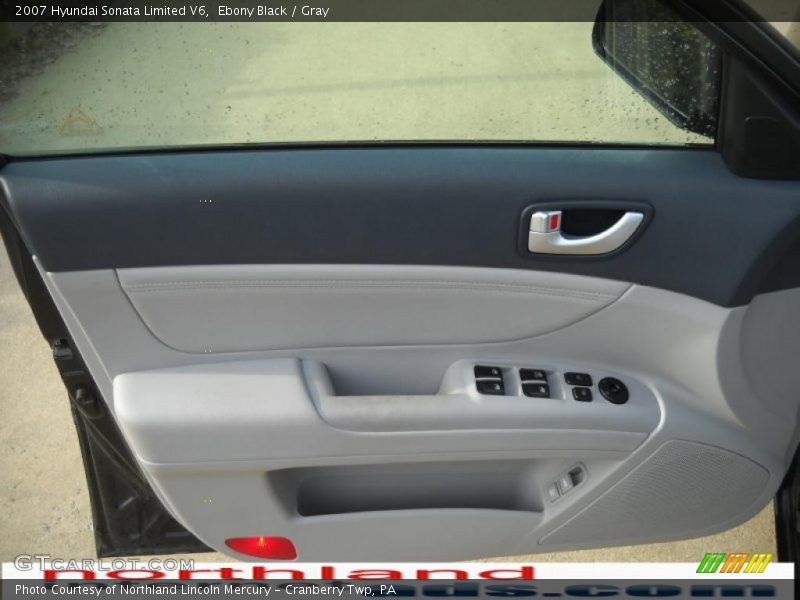 Ebony Black / Gray 2007 Hyundai Sonata Limited V6