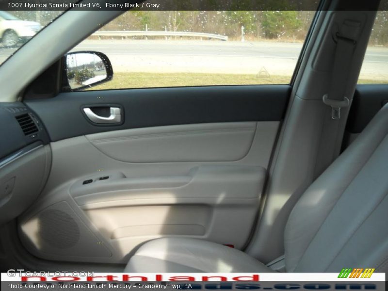 Ebony Black / Gray 2007 Hyundai Sonata Limited V6