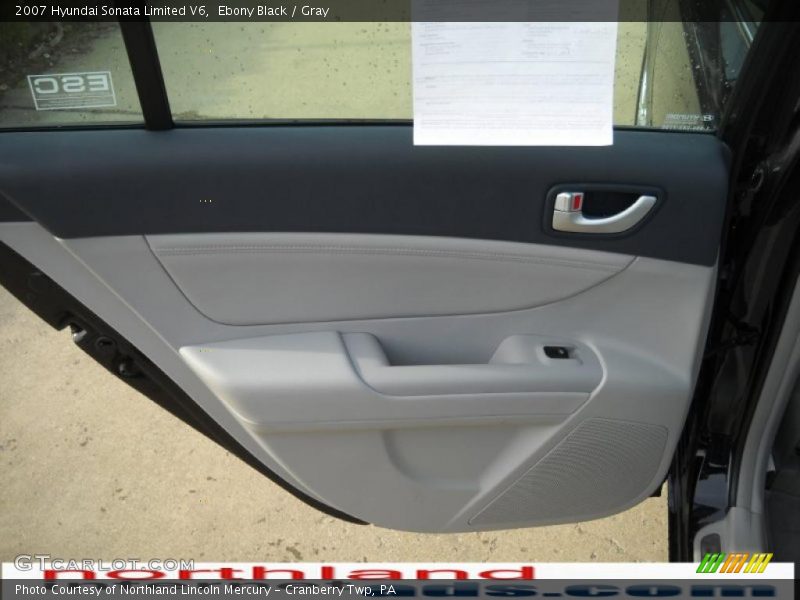 Ebony Black / Gray 2007 Hyundai Sonata Limited V6