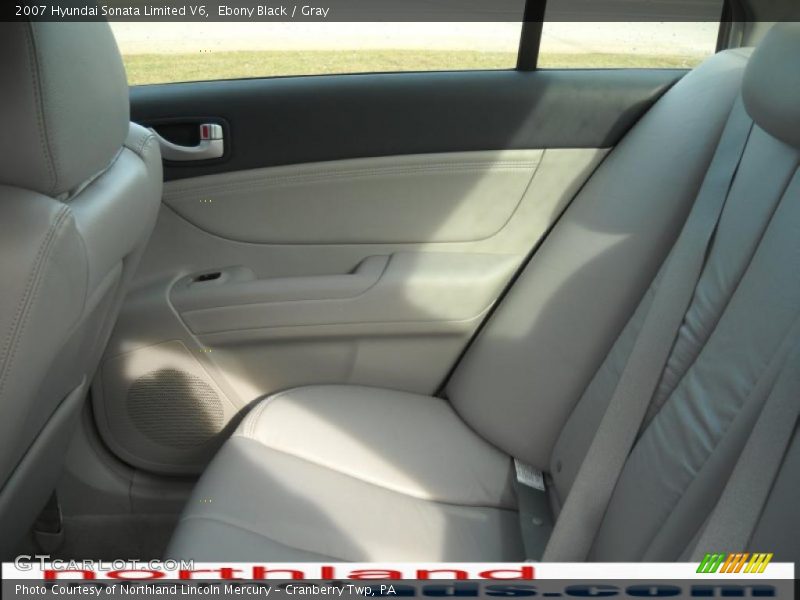 Ebony Black / Gray 2007 Hyundai Sonata Limited V6
