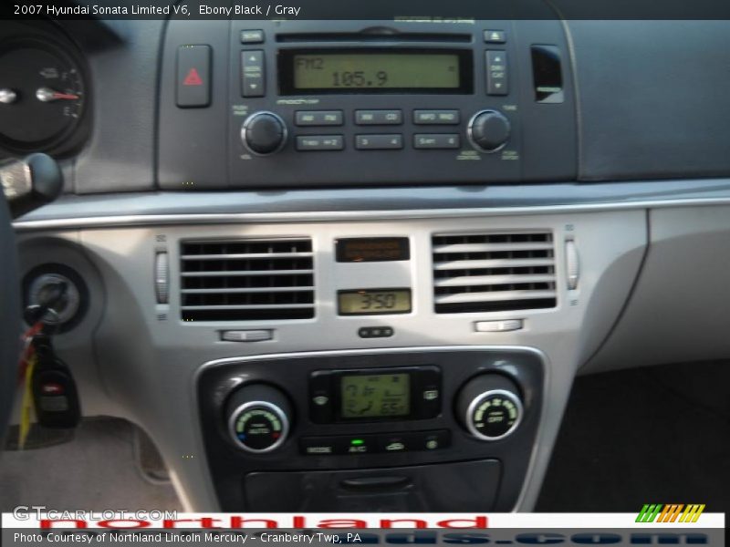 Ebony Black / Gray 2007 Hyundai Sonata Limited V6