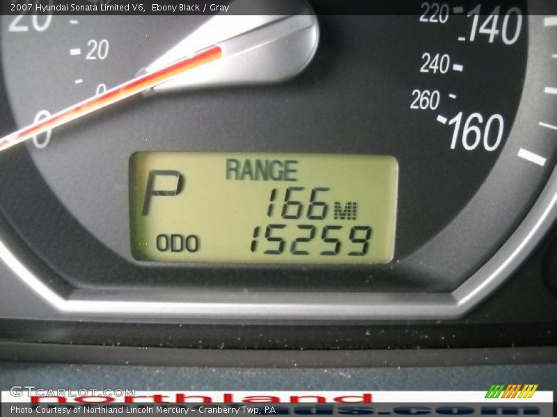 Ebony Black / Gray 2007 Hyundai Sonata Limited V6