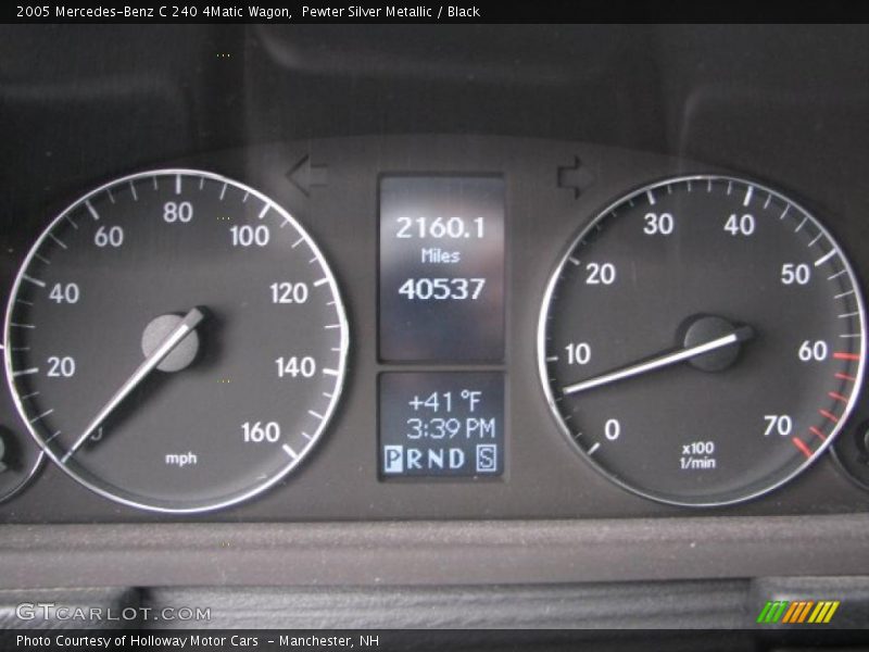 Pewter Silver Metallic / Black 2005 Mercedes-Benz C 240 4Matic Wagon
