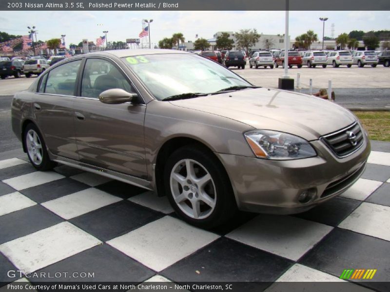 Polished Pewter Metallic / Blond 2003 Nissan Altima 3.5 SE