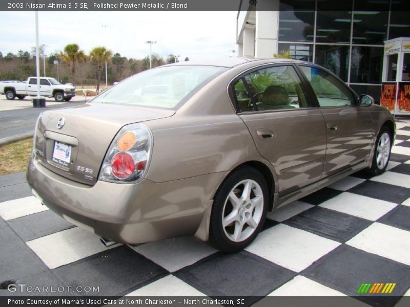 Polished Pewter Metallic / Blond 2003 Nissan Altima 3.5 SE
