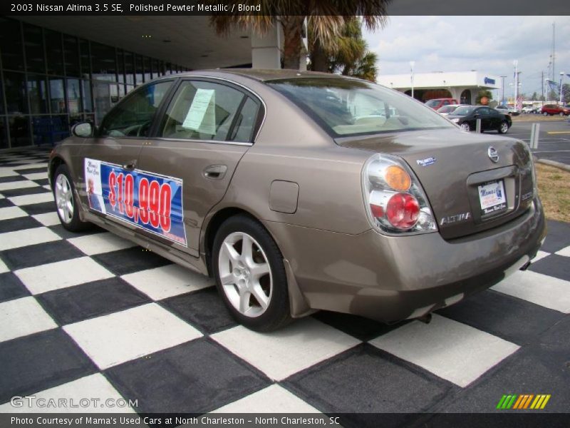 Polished Pewter Metallic / Blond 2003 Nissan Altima 3.5 SE