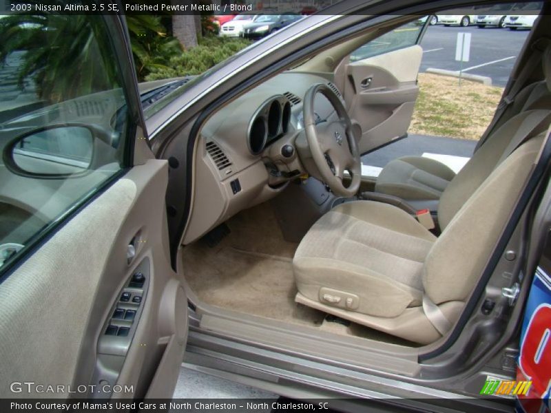 Polished Pewter Metallic / Blond 2003 Nissan Altima 3.5 SE