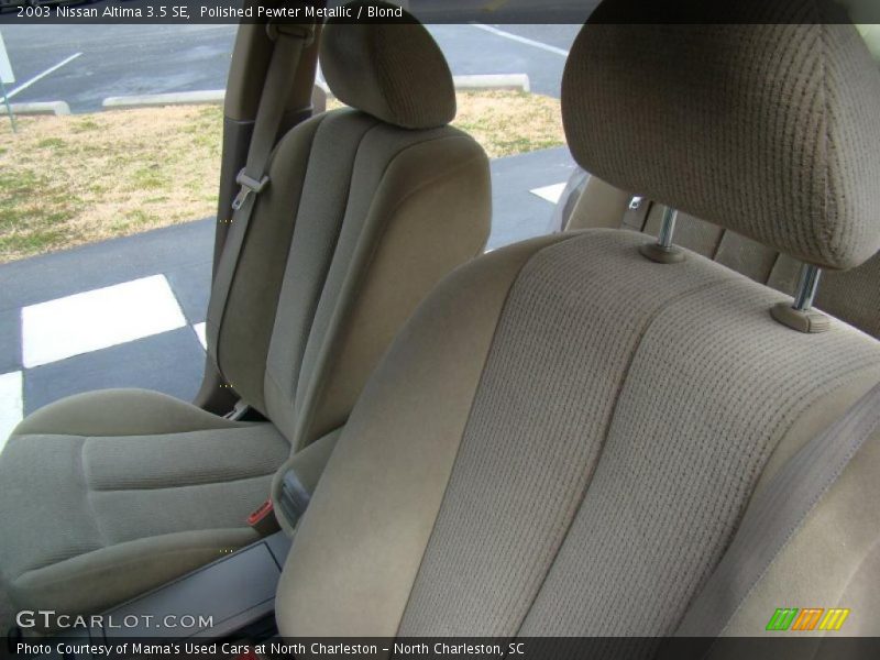 Polished Pewter Metallic / Blond 2003 Nissan Altima 3.5 SE