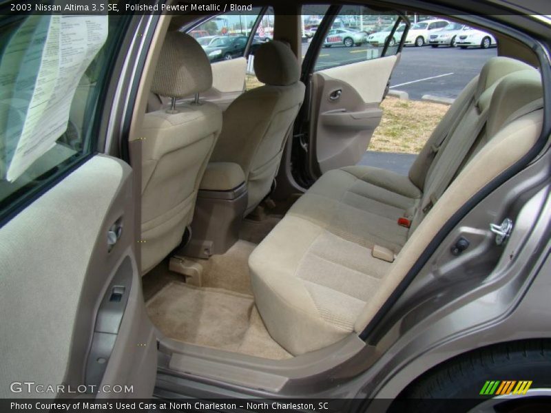 Polished Pewter Metallic / Blond 2003 Nissan Altima 3.5 SE